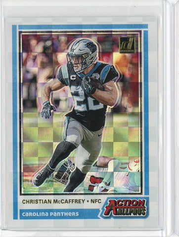 2020 Panini Donruss NFL Christian McCaffery Action All Pros Card #AAP-CM