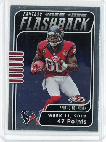 2020 Panini Absolute Football NFL Andre Johnson Fantasy Flashback Card #FF-AJ