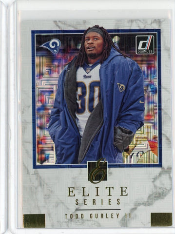 2018 Panini Donruss NFL Todd Gurley II Elite Series Card #ES-14