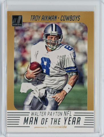 2018 Panini Donruss NFL Troy Aikman Man of the Year Card #WP-15