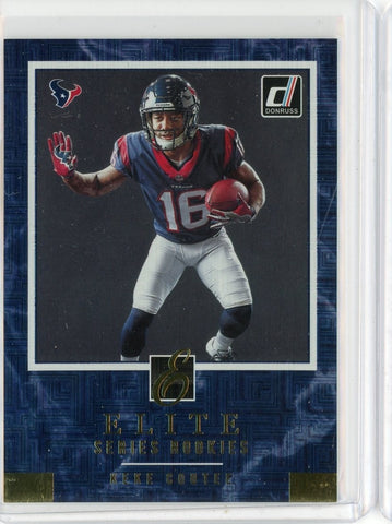 2018 Panini Donruss NFL Keke Coutee Elite Series Rookies Card #ESR-26