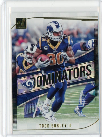 2018 Panini Donruss NFL Todd Gurley II Dominators Card #D-2