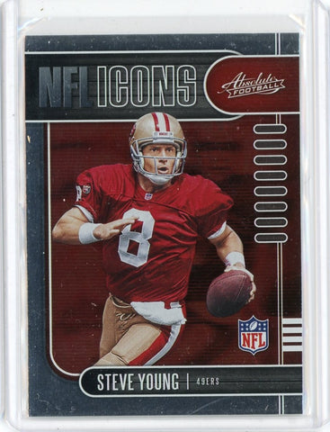 2019 Panini Absolute Football NFL Steve Young NFL Icons Card #14