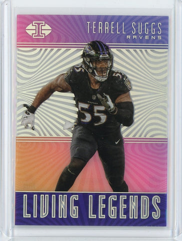 2018 Panini Illusions Terrell Suggs Living Legends Card #LL-TS