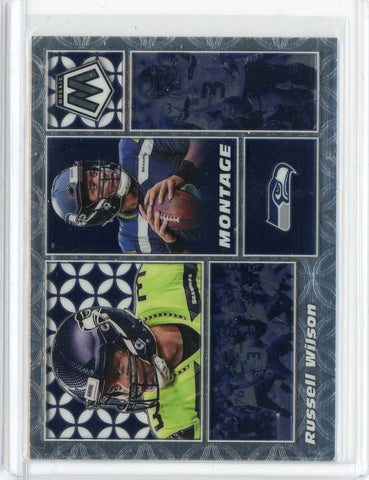 2020 Panini Mosaic NFL Russell Wilson Montage Card #M28