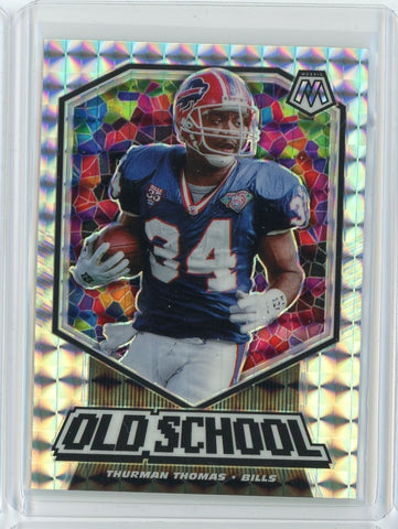 2020 Panini Mosaic NFL Mike Thurman Thomas Old School Silver Prizm Card #OS19
