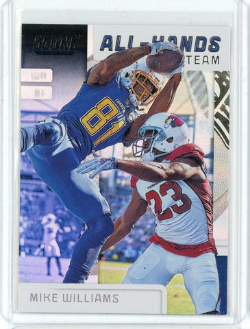 2019 Panini Score NFL Mike Williams All Hands Team Card #AHT-7