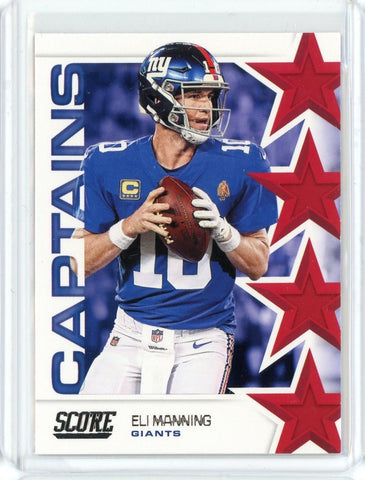 2019 Panini Score NFL Eli Manning Captains Card #C-23