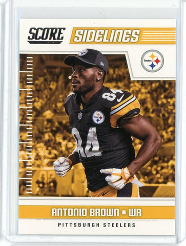 2018 Panini Score NFL Antonio Brown Sidelines Card #8