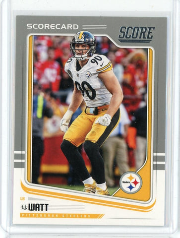 2018 Panini Score NFL Tj Watt Scorecard Card #273