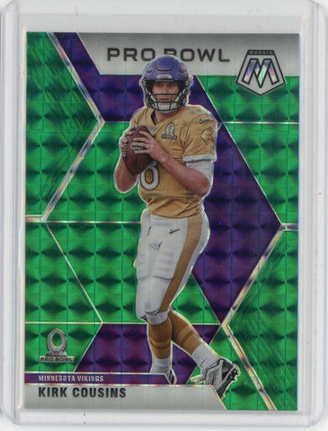 2020 Panini Prizm NFL Kirk Cousins Pro Bowl Green Prizm Card #253