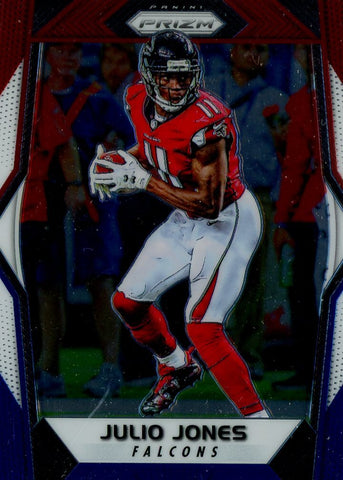 2017 Panini Prizm NFL Julio Jones Red White Blue Prizm Card #62