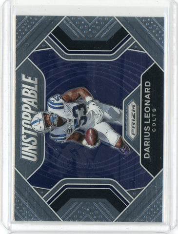 2020 Panini Prizm NFL Darius Leonard Unstoppable Card #10