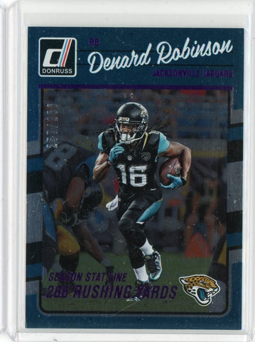 2016 Panini Donruss NFL Denard Robinson Card #135 /266