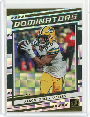 2020 Panini Donruss NFL Aaron Jones Dominators Card #D-AJ