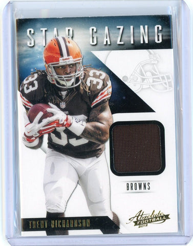 2012 Panini Absolute Football NFL Trent Richardson Star Gazing Patch Card #35