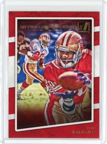 2020 Panini Donruss NFL Jerry Rice All-Time Gridiron Kings Card #ATGK-JR