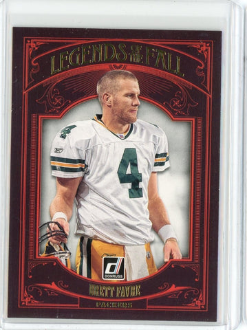 2020 Panini Donruss NFL Brett Favare Legends of the Fall Card #LF-BF