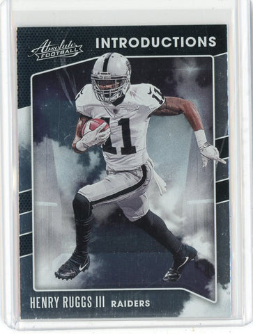 2020 Panini Absolute Football NFL Henry Ruggs II Introductions Card #I-HR