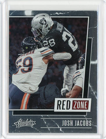 2020 Panini Absolute Football NFL Josh Jacobs Red Zone Card #RZ-JJ