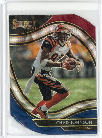 2020 Panini Select NFL Chad Johnson Field Level Red White Blue Prizm Card #326