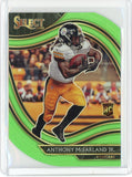 2020 Panini Select NFL Anthony McFarland Field Level Green Die Cut Prizm RC Card #381