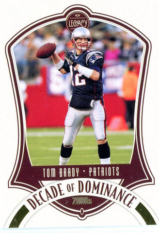 2021 Panini Legacy NFL Tom Brady Decade of Dominance Card #DD-13