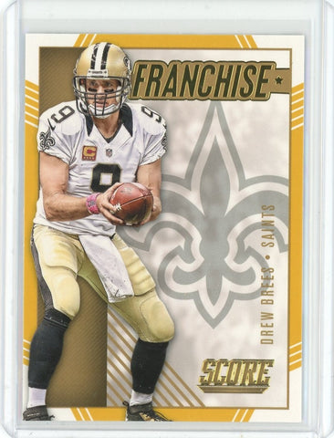 2016 Panini Score NFL Drew Brees Franchise Card #27