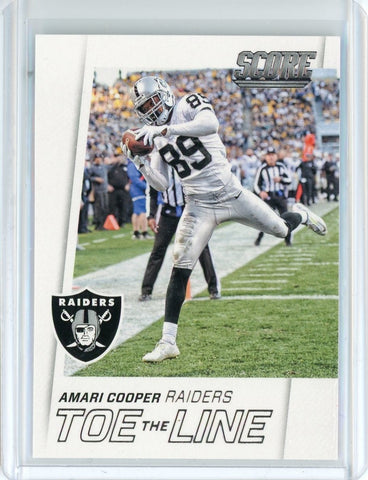 2016 Panini Score NFL Amari Cooper Toe the Line Card #8