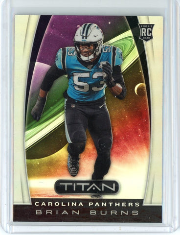 2019 Panini Chronicles Titan NFL Brian Burns RC Card #T14