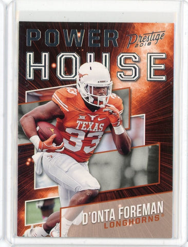 2018 Panini Prestige NFL D'Onta Foreman Powerhouse Card #PH-OO