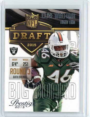 2015 Panini Prestige NFL Clive Walford Draft Card #17