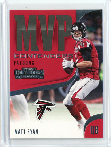 2018 Panini Contenders NFL Matt Ryan MVP Contenders Card #MVP-6