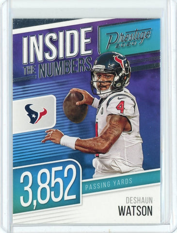 2020 Panini Prestige NFL Deshaun Watson Inside the Numbers Card #IN-DW