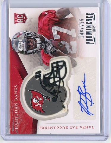 2013 Panini Prominance NFL Jonthan Banks Patch Auto RC Card #143 /225