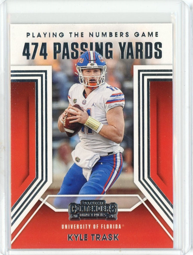 2021 Panini Contenders Draft Picks NFL Kyle Trask Passing Yards