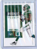 2020 Panini Contenders NFL Denzel Mims Rookie Ticket Patch RC Card #RTS-DMI