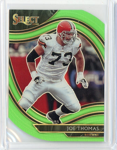 2020 Panini Select NFL Joe Thomas Field Level Green Prizm Card #337