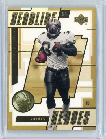 2000 Upper Deck NFL Ricky Williams Headline Heroes Card #HH3 Saints