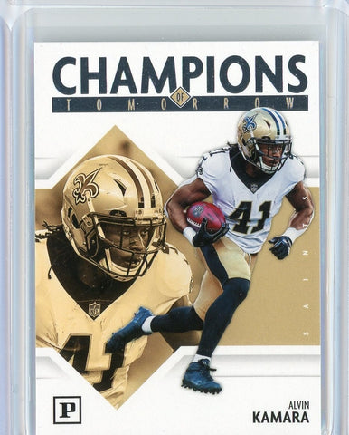 2018 Panini Football NFL Alvin Kamara Champions of Tomorrow Card #4 Saints