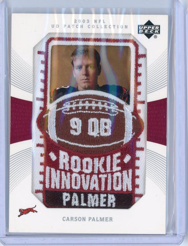 2003 Upper Deck NFL Carson Palmer UD Patch Collection Card #133