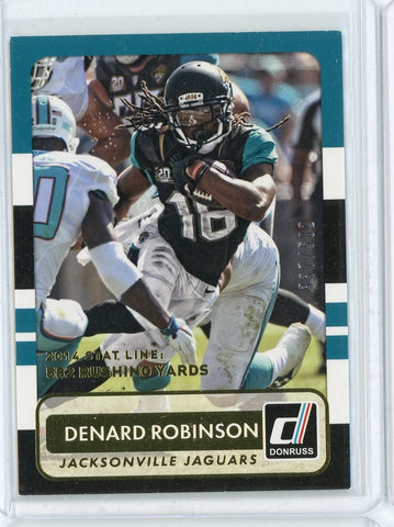 2015 Panini Donruss NFL Denard Robinson Card #49 /582 Jaguars