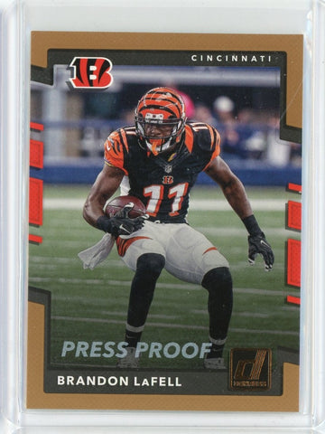 2017 Panini Donruss NFL Brandon Lafell Press Proof Card #145 Bengals