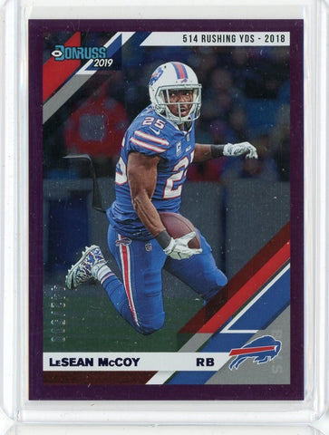 2019 Panini Donruss NFL Lesean McCoy Card #34 Bills /500