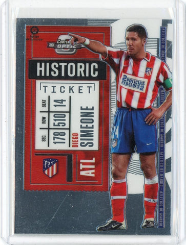 2020-21 Panini Chronicles Optic Contenders Diego Simeone Card #1