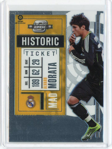 2020-21 Panini Chronicles Optic Contenders Alvaro Morata Card #2