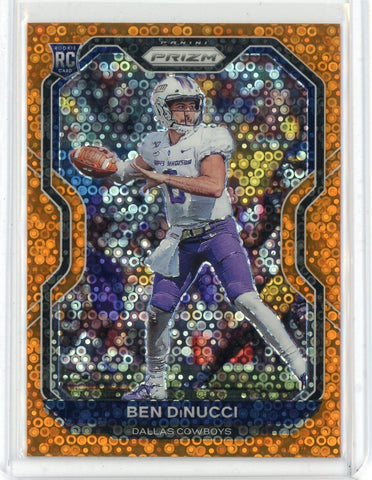 2020 Panini Prizm NFL Ben DiNucci Orange RC Card #337