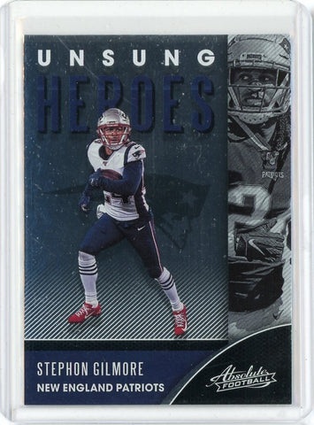 2020 Panini Absolute Football NFL Stephon Gilmore Unsung Heroes Card #UH-SG