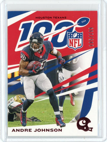 2019 Panini Chronicles NFL Andre Johnson NFL100 Card #37 /199