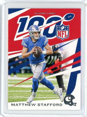 2019 Panini Chronicles NFL Matthew Stafford NFL100 Card #33